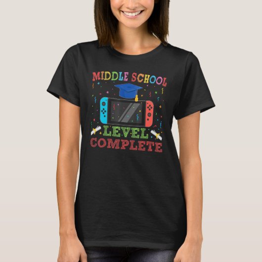 Middelbare school niveau Compleet Afstuderen Senio T-shirt (Voorkant)