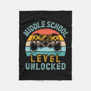 Middelbare School Niveau Ontgrendeld Videospel Ck  Fleece Deken
