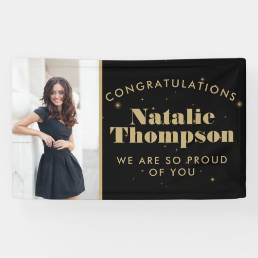 Middelbare school of hogeschool afstuderen Geperso Spandoek (Horizontaal)