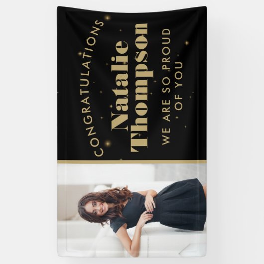 Middelbare school of hogeschool afstuderen Geperso Spandoek (Verticaal)