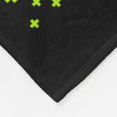 Middelbare school ontgrendelde level up gamer teru fleece deken (Hoek)