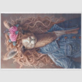 Middelbare school Prep Llama Decoupage Tissuepapier (Voorkant)