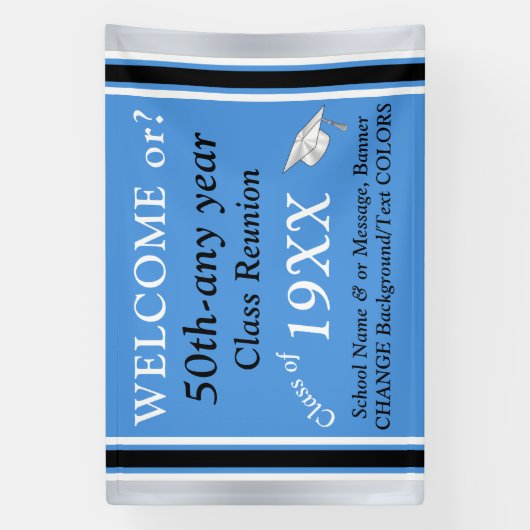 Middelbare school reünie banners, volledig , spandoek (Verticaal)