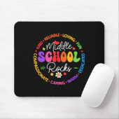Middelbare school rockt terug naar school voor de muismat (Met muis)