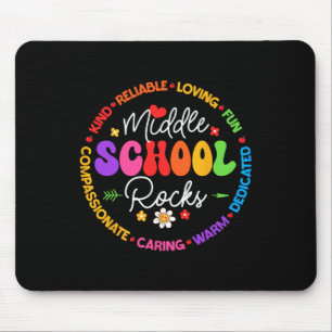 Middelbare school rockt terug naar school voor de muismat