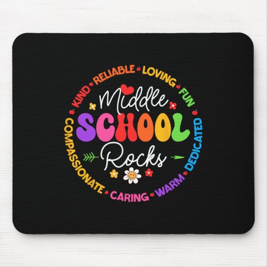 Middelbare school rockt terug naar school voor de muismat (Voorkant)