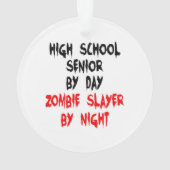 Middelbare school Senior Zombie Joke Ornament (achterkant)