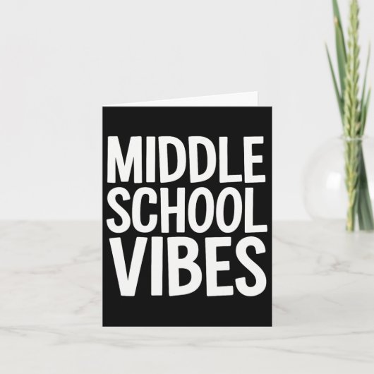 Middelbare school sfeer kaart (Voorkant)