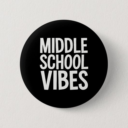 Middelbare School Sfeer Ronde Button 5,7 Cm (Voorkant)