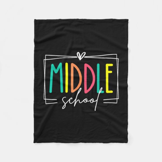 Middelbare school squad leraar droomteam student fleece deken (Voorkant)