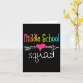 Middelbare School Squad Leraar Team CK naar dergel Kaart (Gele Bloem)