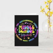 Middelbare school squad middelbare school leraren  kaart (Gele Bloem)