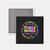 Middelbare school squad middelbare school leraren magneet (Voorkant / Achterkant)