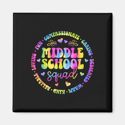 Middelbare school squad middelbare school leraren magneet (Voorkant)