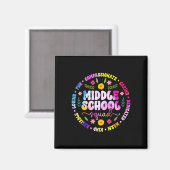 Middelbare school squad middelbare school leraren  magneet (Voorkant / Achterkant)