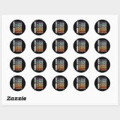Middelbare School Teach Middle School Teacher Teru Ronde Sticker (Vel)