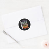 Middelbare School Teach Middle School Teacher Teru Ronde Sticker (Envelop)
