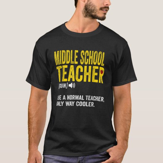 Middelbare School Teacher Definition T Shirt (Voorkant)