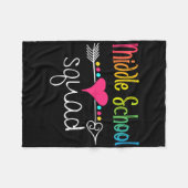 Middelbare School Team Docent Student Team Ck Naar Fleece Deken (Voorkant (Horizontaal))