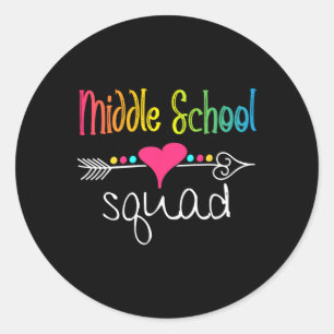Middelbare School Team Docent Student Team Ck Naar Ronde Sticker