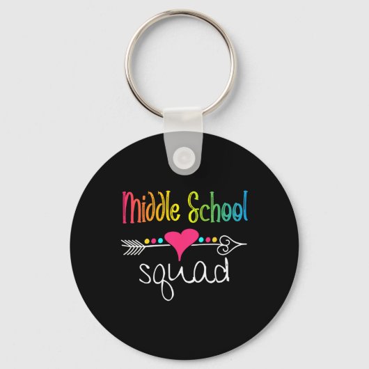Middelbare School Team Docent Studententeam Ck Naa Sleutelhanger (Voorkant)