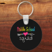 Middelbare School Team Docent Studententeam Ck Naa Sleutelhanger (Voorkant)