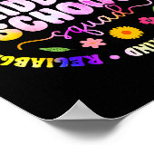 Middelbare school team middelbare school leraren t poster (Hoek)