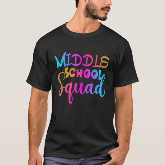 Middelbare School Team Terug Naar School Leraar S T-shirt (Voorkant)