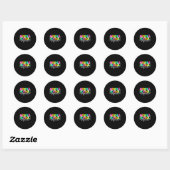 Middelbare school team terug naar school leraren ronde sticker (Vel)
