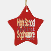 Middelbare school tweedejaars extraordinaire keramisch ornament (Rechts)