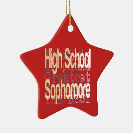 Middelbare school tweedejaars extraordinaire keramisch ornament (Rechts)