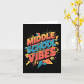Middelbare school vibes 1 kaart (Gele Bloem)