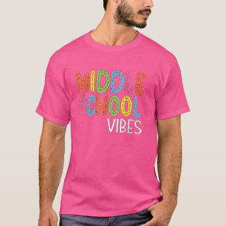Middelbare school vibes eerste dag van school cool t-shirt