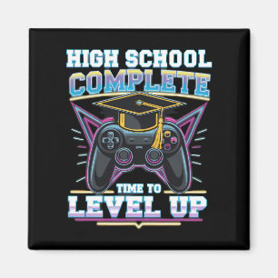Middelbare School Volledige Gamer Gamen Afstuderen Magneet