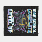 Middelbare School Voltooid Gamer Gamen Afstuderen Fleece Deken (Voorkant (Horizontaal))