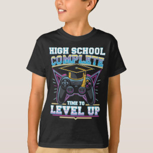Middelbare School Voltooid Gamer Gamen Afstuderen T-shirt