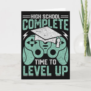 Middelbare school voltooid Tijd om videogame te ve Kaart