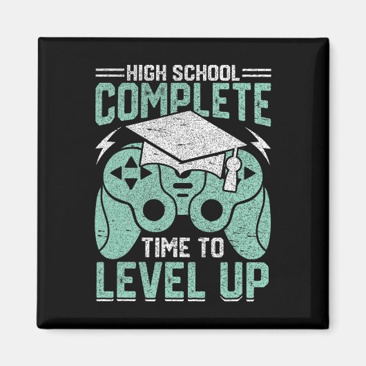 Middelbare school voltooid Tijd om videogame te ve Magneet (Voorkant)