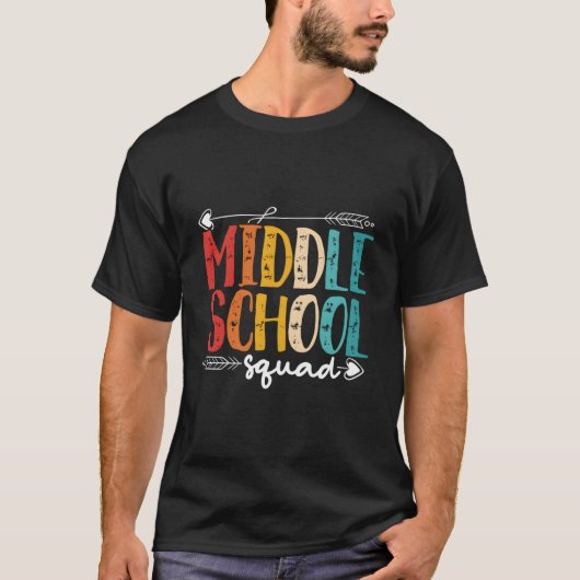 Middelbare Schoolteam Middelbare Scholier T-shirt (Voorkant)
