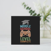 Middelbareschoolniveau voltooid - Afstudeercadeau Kaart (Staand voorkant)