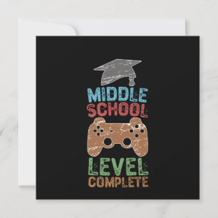 Middelbareschoolniveau voltooid - Afstudeercadeau Kaart