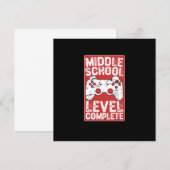 Middelbareschoolniveau voltooid kaart (Voorkant / Achterkant)