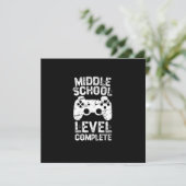 Middelbareschoolniveau voltooid kaart (Staand voorkant)