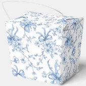 Middelblauw en witte Coquette Bedankdoosjes (Achterkant)