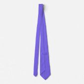 Middelblauw Paarse Kleur Effen Vlak Stropdas (Achterkant)