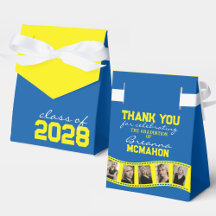 Middelblauwe & Gele Foto Collage Filmstrook