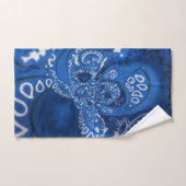 Middelblauwe zakdoek handdoek (Handdoek)