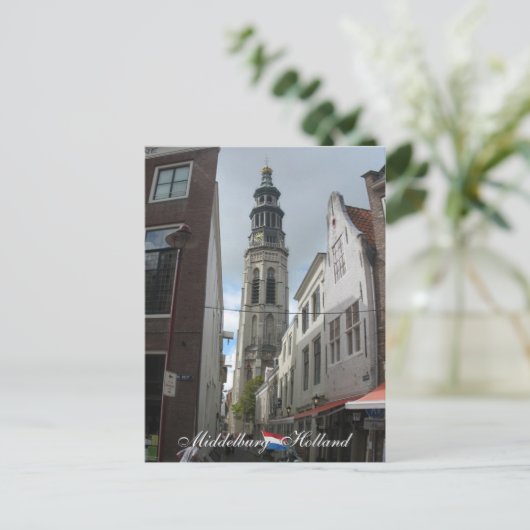 Middelburg Lange Jan Holland Briefkaart (Staand voorkant)