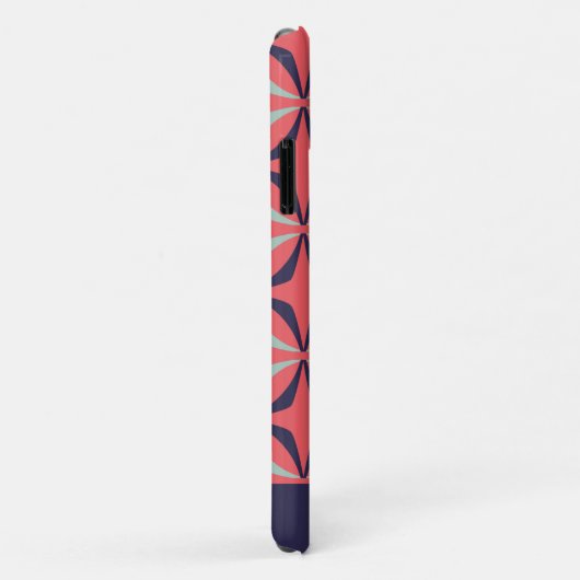 Middelcentraal modern Geometrisch Blauw Rood, gepe Case-Mate iPhone Case (Achterkant/rechts)