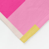 Middelcentraalmodern Abstract meetkundig kleurenbl Fleece Deken (Hoek)